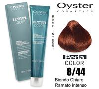 Oyster perlacolor crema colorante professionale 100ml-8/44 BIONDO CHIARO RAMATO INTENSO