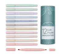 Oyster&Pop 12pcs Dual Tip Pastel Highlighters Bible Pens No Bleed Aesthetic