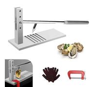 Oyster Shucker, Kit Apri Ostriche Professionale, Set di Strumenti Apriostriche in Acciaio Inossidabile con 2 Coltelli per Ostriche e Guanti Strumento per Frutti di Mare, Strumenti per Frutti di Mare