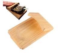 Oyster Shucker - Morsetto portatile per sgusciare ostriche, vassoio per sgusciare ostriche, strumenti in legno per sgusciare, strumenti portatili ed ergonomici per frutti di mare per accessori per