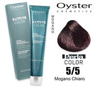 Oyster perlacolor crema colorante professionale 100ml-5/5 CASTANO CHIARO MOGANO