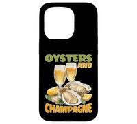 Oysters And Champagne Gourmet Fine Dining Seafood Custodia per iPhone 15 Pro