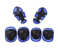 Oytrui Bambini di Protezione per Bambini, Ginocchini per Caschi Regolabili Cuscinetti da Polso, 7 Pezzi/Set con Casco di Colori Vivaci per Pattini a Rulli, Adatto per Il Ciclismo (Rosso)