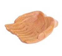 Oytrui Ciotola per Mani Intagliate, Vassoio per Offerta Decorativa per la Visualizzazione con Materiale MDF Robusto, Consistenza in Legno Naturale, Moderno Opera D'arte Minimalista per