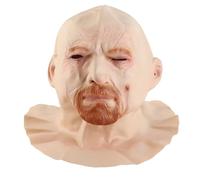Oytrui Copertura del Viso in Lattice di Halloween, Maschera Spaventosa per la Festa Cosplay con Odore Libero Traspirante, Leggero Flessibile per gli Adulti (Regolamenti europei)