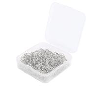 Oytrui di Carta a Forma di Stella da 100 Pezzi, Simpatiche Planner Anti -slip in Acciaio Inossidabile con Forte Presa, per le Carte degli Album Buste in Ufficio Scuola (Silver White)