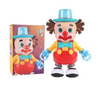 Oytrui Il Giocattolo da Clown Oscillante Musicale, Realizzato in Materiale Addominali Premium, Ideale Come o Giocattolo Giocoso, con Luci e Musica, Adatto Ai Bambini, Incoraggiando lo