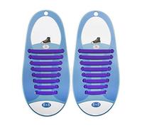OYUEGE Set di 8 paia di lacci elastici in silicone per adulti, senza lacci, per stivali e scarpe da ginnastica, scarpe casual, Colore-h