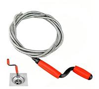 OYUUJII Sonda Sturatubi Professionale,5m x 6mm Sonda Sturatubi Universale Molla Sturatubi e Sturalavandini Stura Tubi di Scarico con Manovella per la Pulizia dei Tubi,Toilet e Lavandino