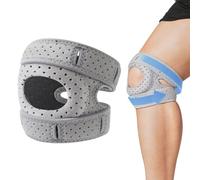 OYZOQ 1 Pezzi Ginocchiera Ortopedica,Tutore Ginocchio Menisco,Ginocchiera Sportiva,Ginocchiera per Artrosi Ginocchio,Protezione del Ginocchio,Adatto per Ciclismo, Corsa,Alpinismo(Grigio)