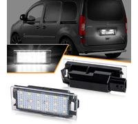 OZ-LAMPE 2 pezzi Luci Targa a LED per Merceds-Benz Citan Kombi 415 Smart Forfour Schrägheckn Cabriolet Coupe 453,Canbus Nessun Errore, 6000K Bianco Posteriore Tag Lampade