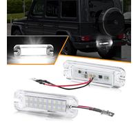 OZ-LAMPE 2 pezzi Luci Targa a LED per Merceds-Benz G-CLASS W463 G500 G550 G55 AMG, 6000K Bianco Posteriore Tag Lampade