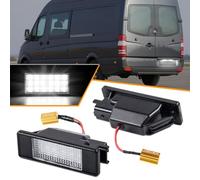 OZ-LAMPE 2 pezzi Luci Targa a LED per Merceds-Benz Viano W639 Vito Bus W639 Vito Mixto Kasten W639 Sprinter W906, Canbus Nessun Errore, 6000K Bianco Posteriore Tag Lampade