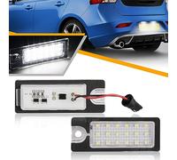 OZ-LAMPE 2 pezzi Luci Targa a LED per VOLVO V70 XC70 II S60 S80 XC90, Canbus Nessun Errore, 6000K Bianco Posteriore Tag Lampade