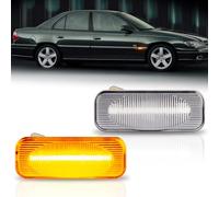 OZ-LAMPE Frecce Dinamico a LED per Opel Omega B, 2 Pezzi Nero Canbus (Trasparente/Lampeggiante)