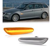 OZ-LAMPE Frecce Laterale a LED per BMW E46 E36 E90 E91 E60 E61 E81 E82 E87 E88 E92 E93 X1 E84 X3 E83 X5 E53, Indicatore di Direzione a LED con Canbus, Luci laterali, 2 Pezzi