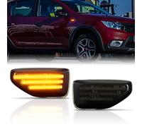 OZ-LAMPE Frecce Laterale a LED per Dac-ia Duster Logan 2 II Sandero 2 II, Indicatore di Direzione Laterale 2 Pezzi 45 LEDS Nero