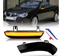 OZ-LAMPE Frecce Laterale a LED per VW Golf 5 MK5 EOS Golf 6 Plus Jetta Passat B5.5-Typ 3BG B6 - Typ 3C Sharan Skoda Superb B5, Indicatori di Direzione Laterale a LED Canbus Nero 2 Pezzi
