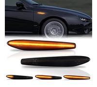 OZ-LAMPE Frecce Laterale Dinamico a LED per Alfa-Rome-o 159 Typ 939 Brera Typ 939, Indicatore di direzione Laterale Dinamico a LED, 2 Pezzi Nero Canbus