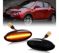 OZ-LAMPE frecce laterali for Cube Juke Leaf Micra K12 Micra K13 Note E11 Qashqai J10 X-trail T31, LED Luci laterali, lente affumicata