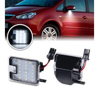 OZ-LAMPE LED Lato Sotto Specchio Pozzanghera Luce con C-Max C-Max II Focus III Mondeo IV V S-Max II, LED Specchietto, Bianco Senza errori Luci