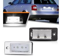 OZ-LAMPE Luci Targa a LED per Audi A3 S3 8P A4 S4 RS4 B6 B7 8E 8H A5 8F A6 C6 4F A8 S8 4H Q7 4L 4M, Luce Placchetta Lampada con Canbus, Nessun Errore