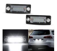OZ-LAMPE Luci Targa a LED per V-W Caddy 2K Golf Plus 5M1 Jetta 1K2 Passat Limousine 3bg Passat Variant 3C B6 T5 7H 7J Touran 1T1 1T2 1T3, Lampada Targa a LED 2 Pezzi 18 * 2835 SMD Canbus
