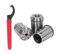 OZ25 Spring Collet Chuck Set | 3Pcs 1/2 1/4 1/8 Inch Collets with Wrench | Heat Treated Spring Steel for Milling Machines/CNC Routers/Engraving Machines