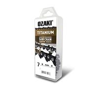 OZAKI - Catena motosega 3/8 LP E55, in titanio, calibro 1,3 mm (0,05"), profilo di sgorzo semi-quadrato, 55 allenatori