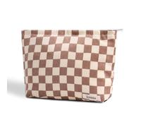 OZAOZ Beauty case da donna, borsa per cosmetici con motivo floreale, con cerniera, borsa per il trucco in velluto a coste di grande capacità, organizer da viaggio per donne e ragazze, Fiore-U, Trousse