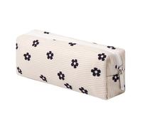 OZAOZ Trousse per cosmetici da donna, in velluto a coste, borsa da viaggio, organizer per trucchi, borsa piccola per borsa, borsa portatile con cerniera, borsa da toilette da donna, Fiore di prugna