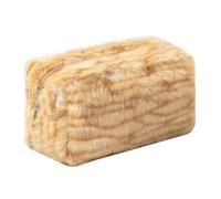 OZAOZ Trousse per il trucco a scacchi in peluche astetico a quadri borse carino con cerniera borsa da toilette da viaggio morbida astuccio per matite per donne ragazze, Stampa leopardata-I, Borsa per