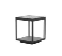 OZBMA Applique da Esterno a Forma Quadrata, a Colonna Solare, Moderna, con Faro IP54, Impermeabile, per Esterni, per Cortile, terrazza, Patio, Lanterna da Strada La ()