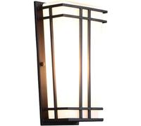 OZBMA Applique da Esterno Moderna a Lanterna, Montaggio a Filo Parete, E27, Impermeabile, Lampada di Sicurezza, apparecchio di Illuminazione di Lusso