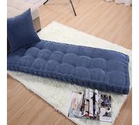 OZBMA Cuscini da Esterno Personalizzabili per panchine da Giardino 60x60 cm, comode sedute e schienali per sedie a Dondolo, mobili da Giardino, Pavimento Elegante (Blau 55 x 170cm)