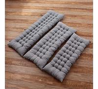 OZBMA Cuscino Impermeabile per Panca da Esterno, 3 posti, per mobili da Giardino, per Cucina o Uso Interno, 45 x cm, Chaise Longue e Sedia a Dondolo (Grigio 200x55 cm)