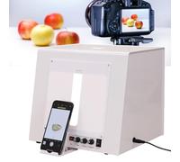 OZBMA Kit Lightbox per Fotografia di Gioielli, softbox con Piatto Girevole Regolabile, velocità e Temperatura Colore Personalizzabili per Immagini straordinarie di Pietre preziose (Tb20)