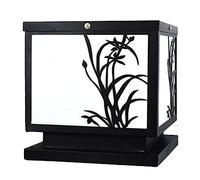 OZBMA Lampada da Esterno Moderna e Semplice, Impermeabile IP55, con Attacco E27, Ideale per recinzioni, Giardini, Ville e paesaggi rurali, Perfetta per muri, Cortili e verande (Diametro 30 cm).