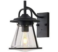 OZBMA Lampada da Parete per Esterni Impermeabile in Alluminio con Staffa Antipioggia, Luce Classica da Esterno, Lanterna con Cablaggio Fisso, Applique di Lusso