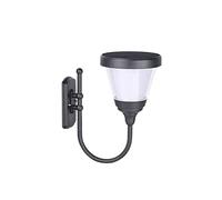 OZBMA Lampada da Parete Solare a LED Moderna Nera per casa, Giardino, Esterni, Applique IP65 Impermeabile, Lampada per cancello, Recinzione, Villa, Luce Bianca positiva/Luce Calda/positiva