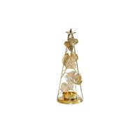 OZBMA Portacandele da Tavolo Romantico Natalizio portacandele Girevole Vassoio a Forma di Albero portacandele Girevole per Feste di Nozze Decorazione portacandele tealight (Colore: L) (S)