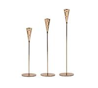 OZBMA Portacandele Moderni 3 Pezzi in Metallo, Stile Europeo, portacandele per Feste di Nozze, Squisito candeliere, Decorazione per la casa, Tavolo di Lusso
