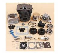 OZBMDHXLSD Kit Cilindro, carburatore, Cuscinetto, Guarnizione Olio, Starter, Asta acceleratore, 44 mm, Adatto for Motosega 340, 350, 345, Motore, Pezzi di Ricambio