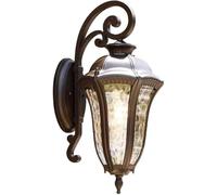 OZBME Applique da Parete per Esterni, Lanterna da Giardino Antica, Lampada Moderna Impermeabile con Paralume in Vetro martellato, per Ingresso