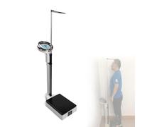 OZBME Bilancia Professionale per Medico - Bilancia con Asta Meccanica, altimetro 70-190 cm, per Palestra, Ospedale