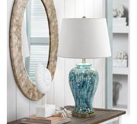 OZBME Lampada da Tavolo Moderna in Ceramica a LED, Design Creativo, Stile Americano, Decorazione per scrivania, Soggiorno, Camera da Letto, Comodino (Stile 8, Altezza 67 cm)