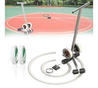 OZBME Macchine per la tracciatura delle Linee del Campo da Gioco, Macchina per l'applicazione Manuale del Nastro Adesivo con Kit per Cerchi, Campo per campi da Basket, avviso Stradale e parcheggio