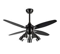 OZBME Ventilatore da soffitto con luci, Grandi ventilatori, Luce, Soggiorno, Sala da Pranzo, Lampada a Sospensione a LED per Ufficio, Camera da Letto, Studio