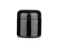 OZCHIN Barattolo in vetro ermetico a prova di odore, protezione UV, contenitore multiuso per caffè e tè, contenitore per erbe aromatiche e spezie, coperchio a vite, blocco odore (100 ml)