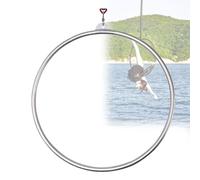 OzcNykt Cerchio per Fitness Aereo Professionale, Cerchio Lyra Aereo, Cerchio da Circo in Acciaio Inossidabile, per Studio di Danza, Fitness Aereo 85CM